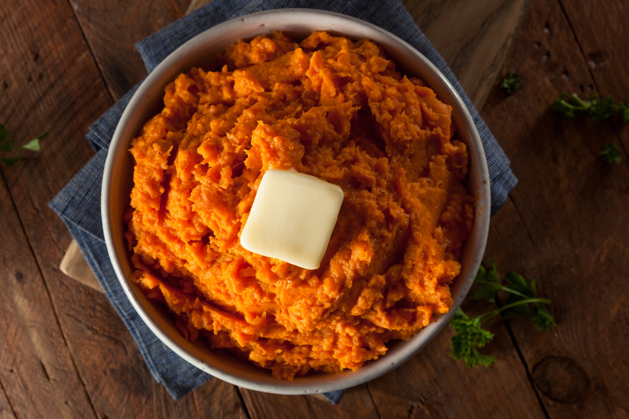 Organic Homemade Mashed Sweet Potatoes