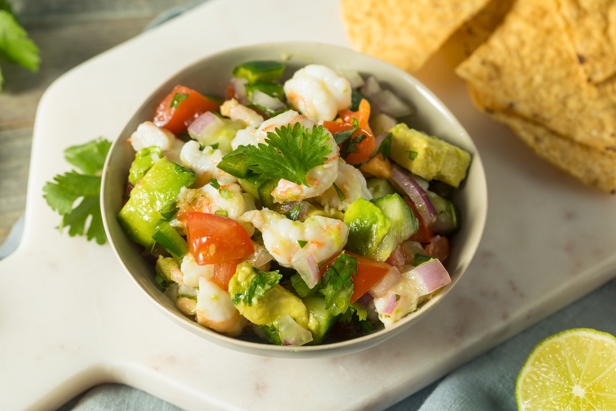 Raw Homemade Shrimp Ceviche